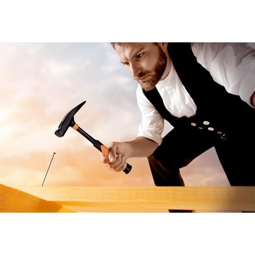 PICARD Latthammer BlackGiant® Nr.820M Kopf-G.600g m.Magnet geraut STA schwarz lack.