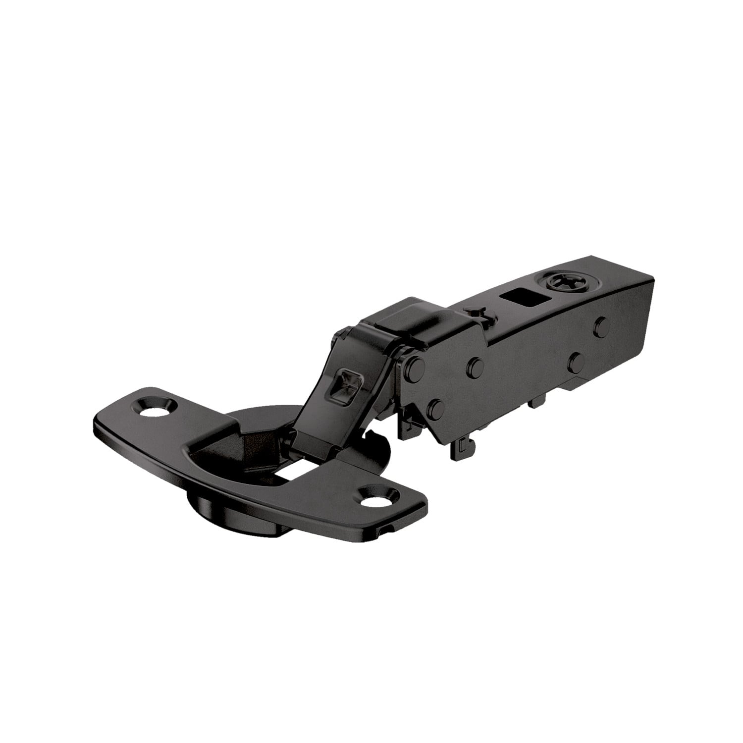 HETTICH Sensys Dünntürscharnier, Türdicke ab 10 mm, mit integrierter Dämpfung (Sensys 8646i), obsidianschwarz, 9091762