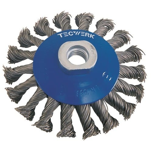 TECWERK Kegelbürste D.115mm Drahtstärke 0,5mm STA 15mm 12500min-¹ TECWERK