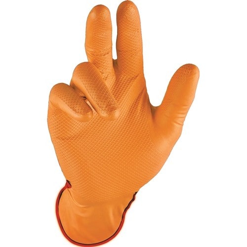 STRONGHAND Einw.-Handsch.Grip Orange Gr.11 orange Nitril 50 St./Box