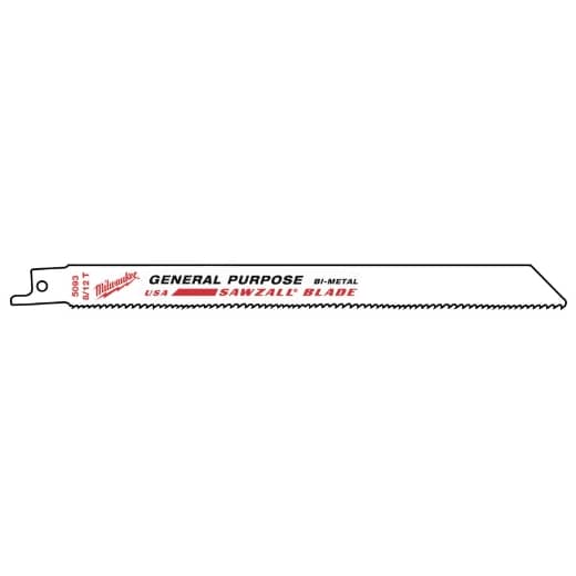 MILWAUKEE 200 x 3,2/2,1 mm (8/12 TPI) Säbelsägeblatt General Purpose, flexibel