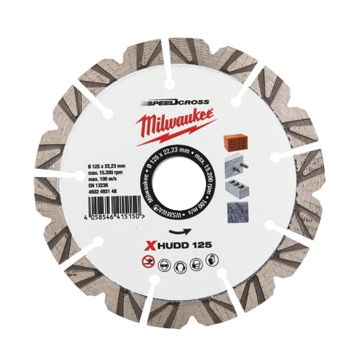 für harte Materialien Speedcross Diamanttrennscheibe XHUDD 125 mm