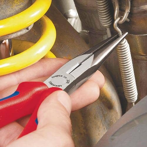 KNIPEX Flachrundzange L.200mm verchr.40Grad gew.Comfort-Griff KNIPEX