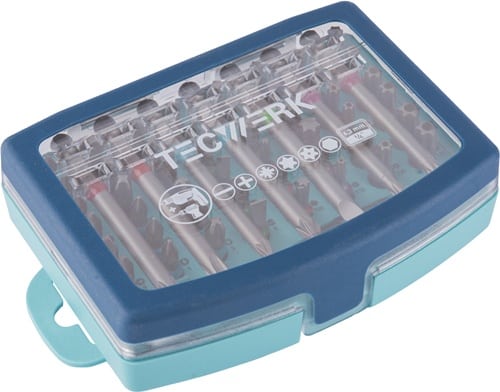 TECWERK Bitsortiment 57-tlg.Schlitz/PH/PZD/TX/TX-BO/6Kt.TECWERK