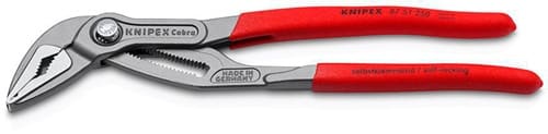 KNIPEX Wasserpumpenzange Cobra® ES L.250mm Spann-W.40mm grau atram.pol.