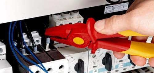 KNIPEX Kombizange L.180mm m.Weichkunststoff-Zone KU.glasfaserverst.VDE KNIPEX