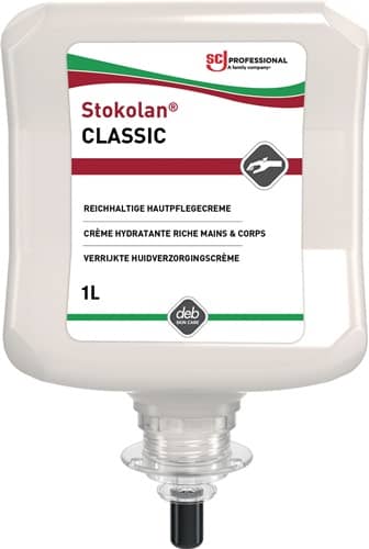 SC JOHNSON PROFESSIONAL Hautpflegecreme Stokolan® Classic 1l leicht parfümiert Kartusche