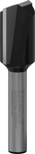 BOSCH Nutfräser 1/4", D1 12,7 mm, L 19,5 mm, G 51 mm