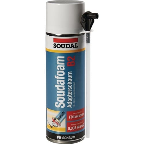 SOUDAL 1K-Montageschaum SOUDAFOAM 500 ml B2 champagner m.Einw.-Handsch.Dose SOUDAL