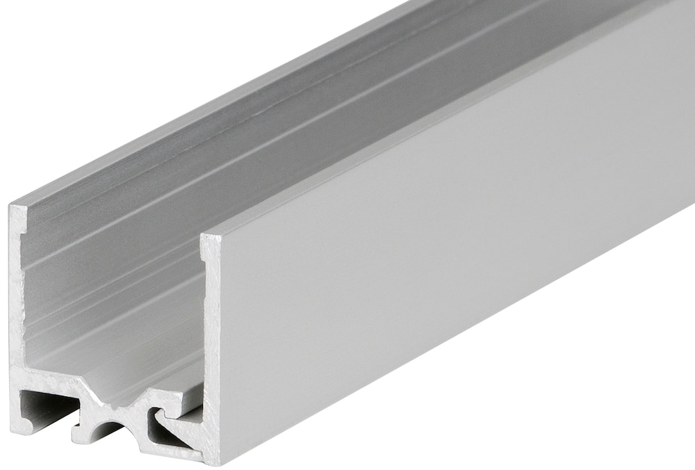 HERMAT Trennwand-Bodenclipprofil 6951/OD, ohne Dichtung, Aluminium