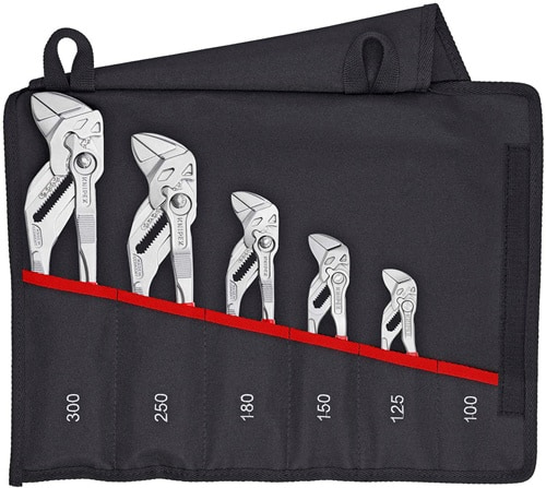 KNIPEX Zangenschlüsselset Inh.5-tlg.verchr.Rolltasche KNIPEX