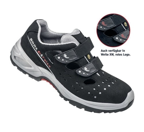 BAAK Sicherheitssandale Hardy Gr.39 N schwarz/grau Mikrofaser S1P SRC ESD EN20345