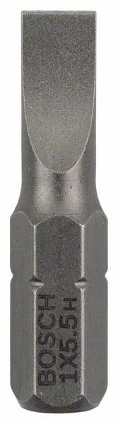 BOSCH Schrauberbit Extra-Hart S 1,0 x 5,5, 25 mm, 3er-Pack