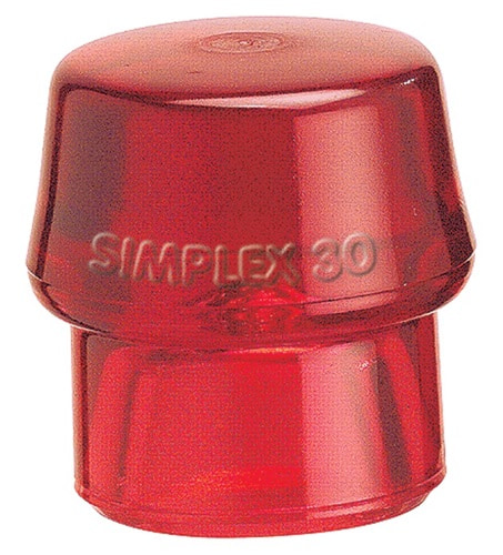 Schonhammerkopf SIMPLEX Plastik rot hart HALDER
