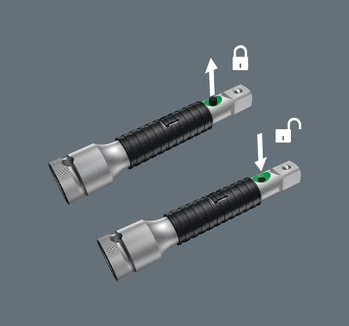 WERA Verl.8796 SB 3/8 Zoll L.125mm Aussenvierkant/Freilaufhülse WERA
