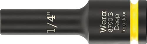 WERA Steckschlüsseleinsatz 8790 B Impaktor Deep 3/8 Zoll 1/4 Zoll L.63mm WERA