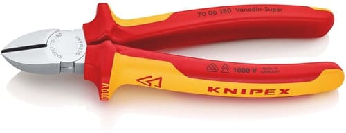 KNIPEX Seitenschneider L.180mm VDE Mehrkomp.-Hüllen KNIPEX