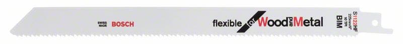 BOSCH Säbelsägeblatt S 1122 HF, Flexible for Wood and Metal, 2er-Pack