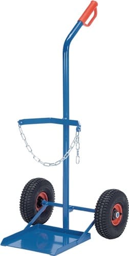 FETRA Stahlflaschenkarre f.Flascheninhalt 1 x 33kg Vollgummi-Bereifung Trgf.100kg