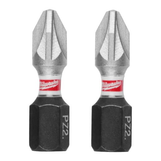 MILWAUKEE PZ2 / 25 mm Schrauberbit SHOCKWAVE (25er Pack)