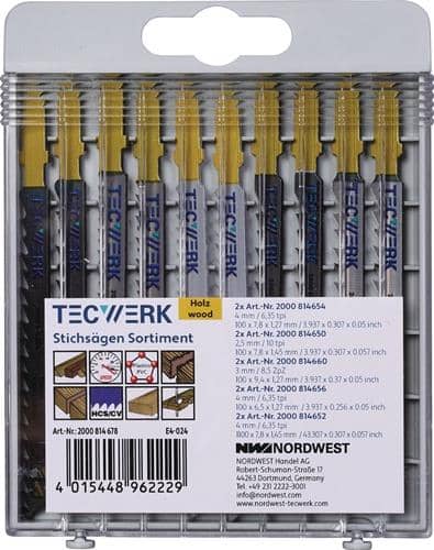 Stichsägeblattsortiment TECWERK