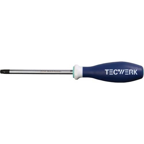 TECWERK Schraubendreher Gr.T 45 Klingen-L.130mm 3K-Griff Rundkl.TECWERK