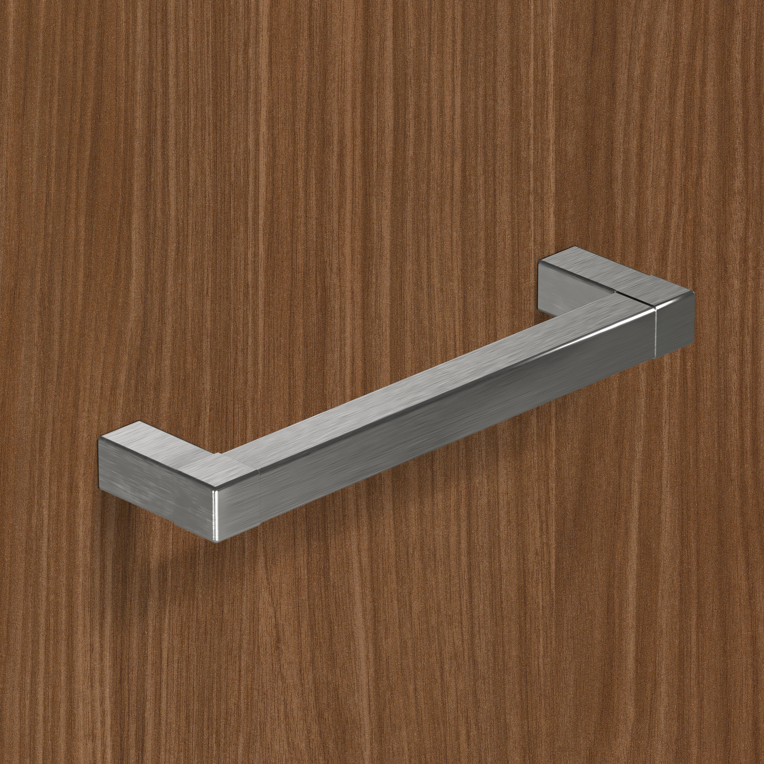 HETTICH Griff Cadro, Bohrabstand 128, L 140.5 mm, B 12.5 mm, H 35 mm, Edelstahl Optik gebürstet, 9298817