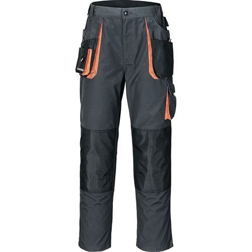TERRATREND Herrenhose Gr.48 dunkelgrau/schwarz/orange TERRATREND