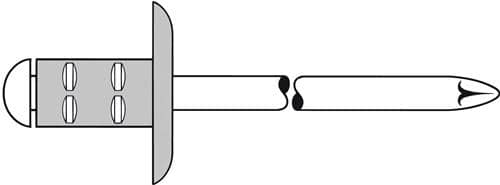 GESIPA Blindniet PolyGrip® Nietschaft dxl 4,8x17,0mm K16 Alu/Stahl 25 St.GESIPA