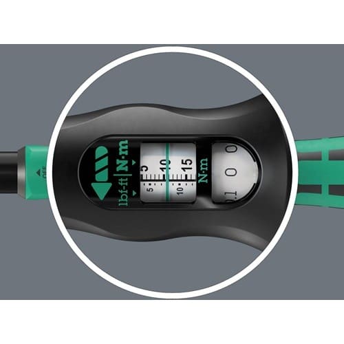 WERA Drehmomentschlüssel Click-Torque Lock A 6 R/L 1/4 Zoll 2,5-25 Nm WERA