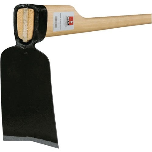 IDEAL Rheinische Hacke Blattmaß 185x85x110mm geschmiedet,m.Eschenstiel G.700g IDEAL