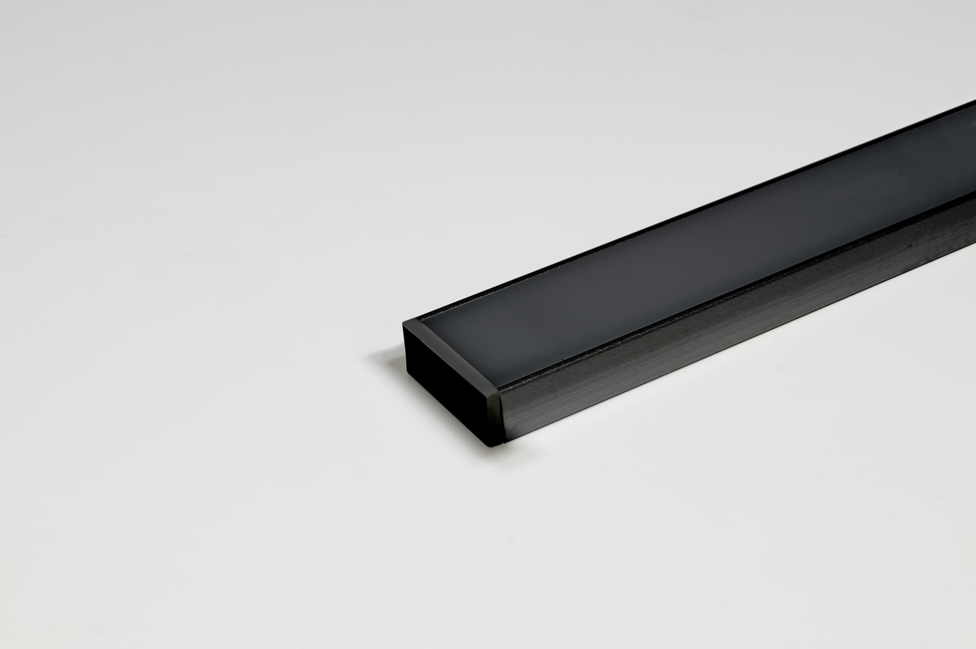 L&S LED Leuchtenprofil Paris, 17,5x7, L: 3000mm, Einbau, Alu, schwarz.