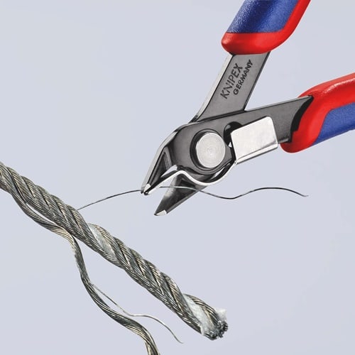 KNIPEX Elektronik-Seitenschneider Super-Knips® L.125mm Form 8 Facette ja,sehr kl.brün.