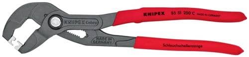 KNIPEX Schlauchschellenzange Gesamt-L.250mm Kopf grau atram.Ku.-Überzug KNIPEX