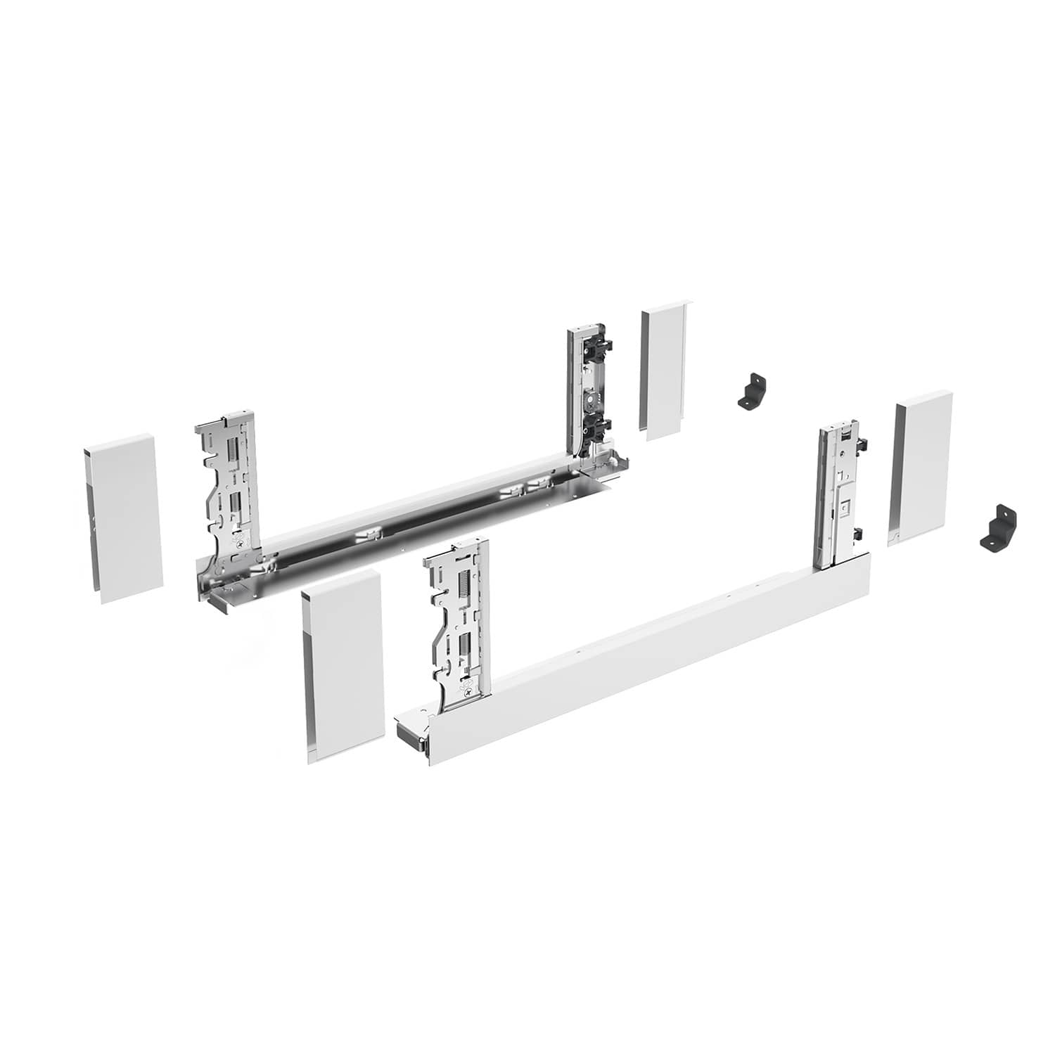 HETTICH AvanTech YOU Set Inlayzarge, Höhe 187 mm x NL 500 mm, weiß, links und rechts, 9353293