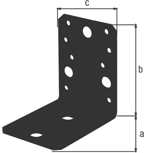 GAH Winkelverb.ETA-08/0165 90x90x65mm Anz.Löcher5 S.2,5mm ETA-08/0165 GAH