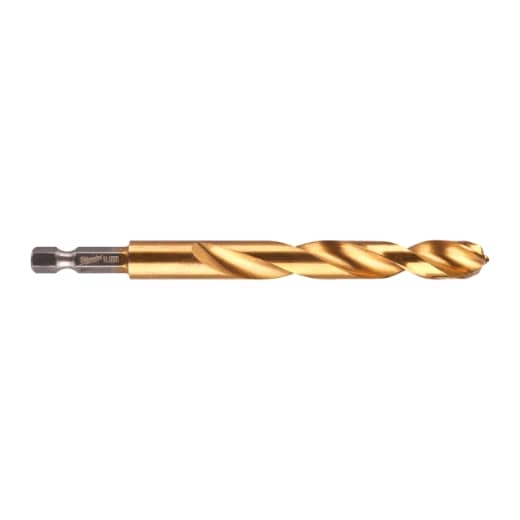 MILWAUKEE 10,5 x 122 mm SHOCKWAVE Metallbohrer HSS-G RED HEX Titan 1/4"