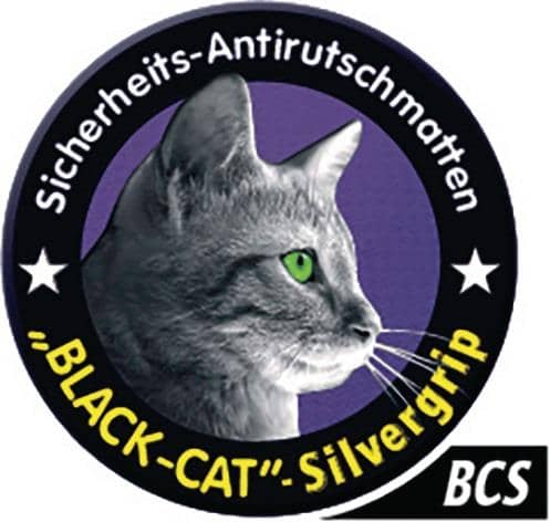 WADO MAROTECH Antirutschmatte BLACK-CAT-SILVERGRIP L12,00m B0,80m D1,6mm 1 Rl.WADO MAROTECH