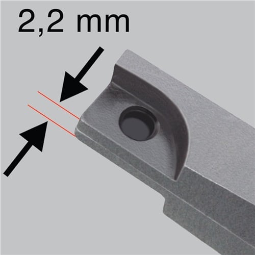 KNIPEX Montagezange L.220mm 30Grad gew.brün.L.220mm KNIPEX