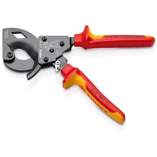 KNIPEX Kabelschneider Gesamt-L.250mm max.32 (240 mm²)mm Mehrkomp.-Hüllen VDE KNIPEX