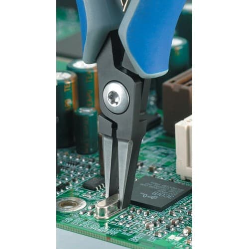 KNIPEX Präzisions-Elektronik-Flachzange Gesamt-L.135mm flachbreite Backen pol.Form 1