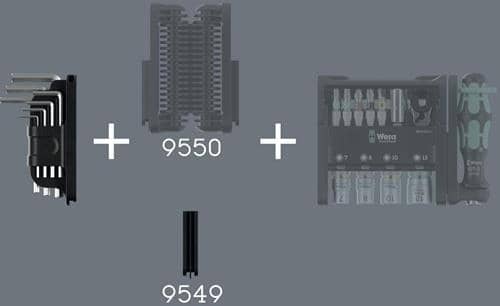 WERA Winkelschlüsselsatz Tool-Check Modular Hex-Plus 1 8-tlg.Hex-Plus WERA