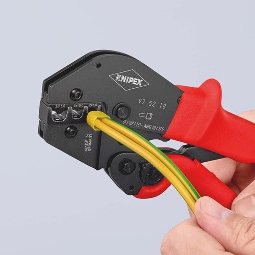 KNIPEX Crimpzange L.250mm 2x6,2x10,2x16 (AWG 2x10,2x7,2x5) mm² KNIPEX