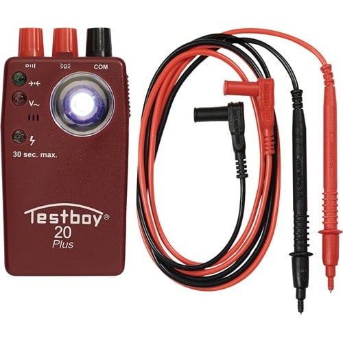 TESTBOY Durchgangsprüfer TB 20 Plus b.300 V CAT II 300 V TESTBOY