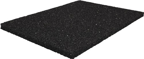 Bautenschutzmatte B.1,25m L.10m D.6mm schwarz Granulatgummi