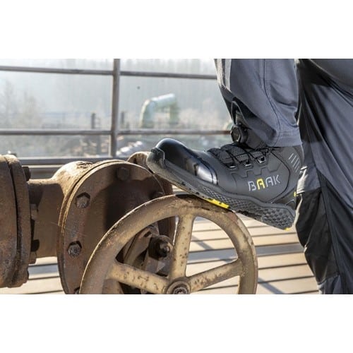 BAAK Sicherheitsstiefel Alexander Gr.40 W.11 schwarz/gelb S3S FO HRO LG SC SR ESD