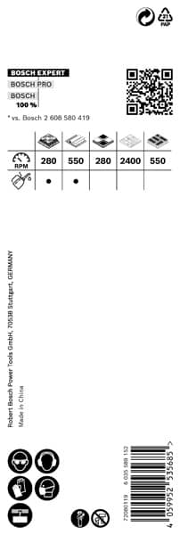 BOSCH EXPERT Tough Material Lochsäge, 32 x 60 mm. Für Dreh- und Schlagbohrer