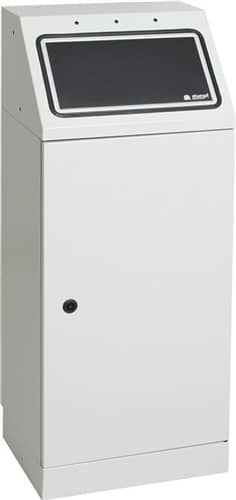 STUMPF Wertstoffsammler 45l H1000xB400xT300mm lichtgrau lichtgrau,RAL 7035 stationär