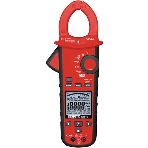 BENNING Stromzangenmultimeter CM 12 10 mA-600 A AC/DC CAT IV 600 V BENNING