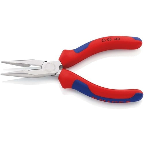 KNIPEX Flachrundzange L.140mm flach/rund ger.Mehrkomp.-Hüllen KNIPEX